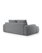 Divano trasformabile con contenitore 4 posti grigio - 250x100x84 cm