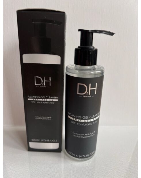 Gel nettoyant moussant DRH à l'acide hyaluronique - 200 ml