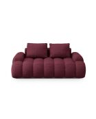 Burgunderfarbenes 2-Sitzer-Sofa - 175x100x84 cm