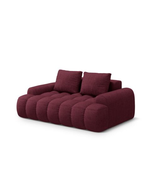 Burgunderfarbenes 2-Sitzer-Sofa - 175x100x84 cm