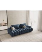 Dunkelblaues Schlafsofa mit 4-Sitzer-Stauraum - 250x100x84 cm