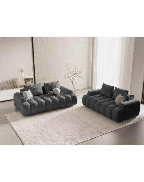 Graues 2-Sitzer-Sofa - 175x100x84 cm