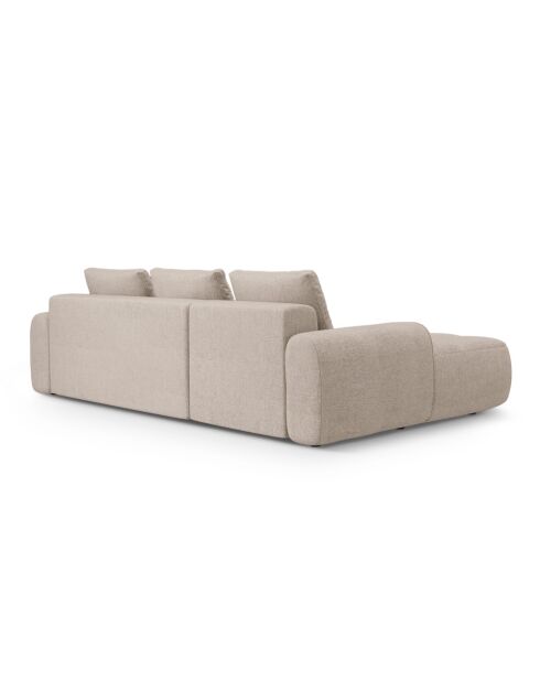 Omvormbare linkerhoekbank met opbergbox 3 zitplaatsen le sable - 275x142x84 cm