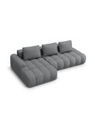 Umbaubares rechtes Ecksofa mit Stauraum 3 Sitze grau - 275x142x84 cm