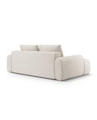 Beiges ausziehbares Sofa mit 4-Sitzer-Stauraum - 250x100x84 cm