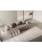 Wandelbares rechtes Ecksofa mit Stauraum für 3 Sitze im Sand — 275 x 142 x 84 cm