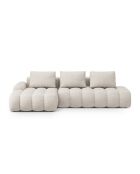 Wandelbares rechtes Ecksofa mit Stauraum 3 Sitze beige - 275x142x84 cm