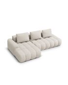 Wandelbares rechtes Ecksofa mit Stauraum 3 Sitze beige - 275x142x84 cm