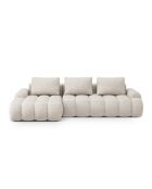 Wandelbares rechtes Ecksofa mit Stauraum 3 Sitze beige - 275x142x84 cm