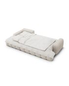 Wandelbares rechtes Ecksofa mit Stauraum 3 Sitze beige - 275x142x84 cm