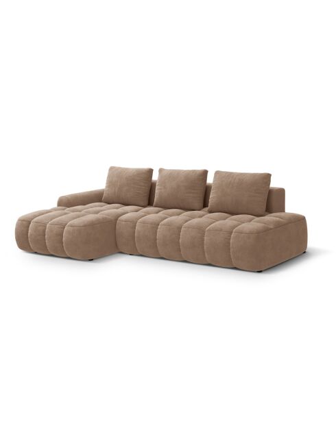 Wandelbares rechtes Ecksofa mit 3-Sitzer-Stauraum dunkelblau - 275x142x84 cm