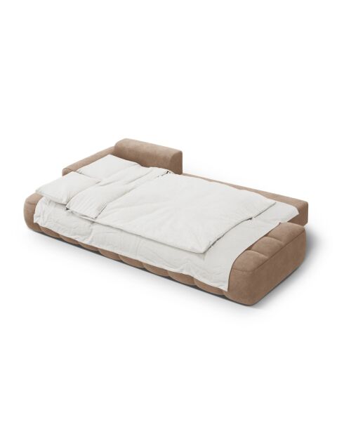 Wandelbares rechtes Ecksofa mit 3-Sitzer-Stauraum dunkelblau - 275x142x84 cm