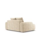 Lichtbeige fluwelen 2-zitsbank - 175x100x84 cm