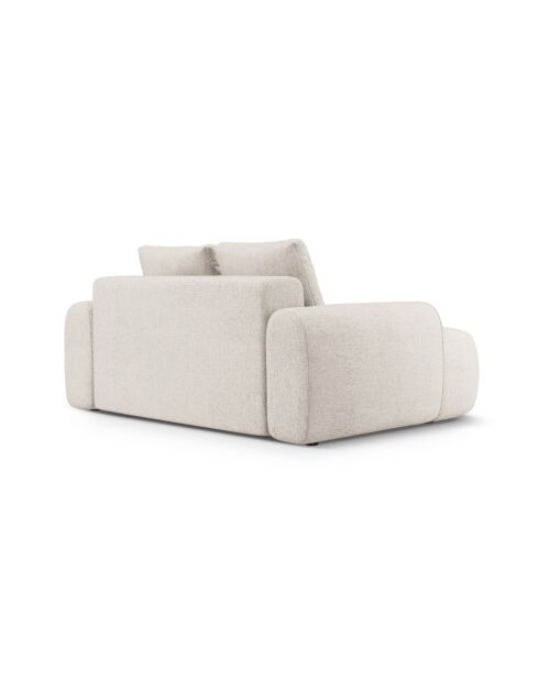 Sofá de 2 plazas beige - 175x100x84 cm