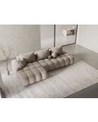 Wandelbares rechtes Ecksofa mit Stauraum für 3 Sitze im Sand — 275 x 142 x 84 cm