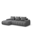 Umbaubares rechtes Ecksofa mit Stauraum 3 Sitze grau - 275x142x84 cm