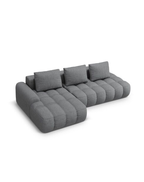 Umbaubares linkes Ecksofa mit Stauraum 3 Sitze grau - 275x142x84 cm