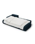 Wandelbares linkes Ecksofa aus Samt mit Stauraum für 3 Sitze, dunkelblau — 275 x 142 x 84 cm