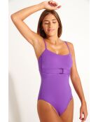 Costume da bagno intero viola Datea Yocoa