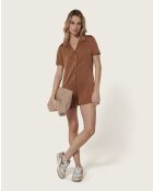 Bruine jumpsuit Rita