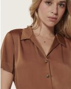 Bruine jumpsuit Rita