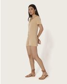 Champagnerfarbener Overall Rita