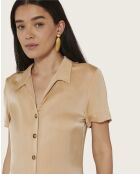 Champagnerfarbener Overall Rita