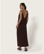 Maeva choco lange jurk