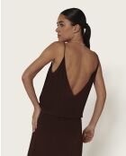 Maeva choco lange jurk