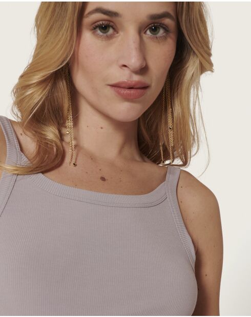 Steffi lila langes Kleid