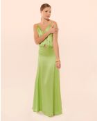 Langes Kleid Cygne aus Kokosnuss