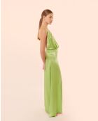 Langes Kleid Cygne aus Kokosnuss