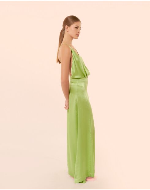 Langes Kleid Cygne aus Kokosnuss