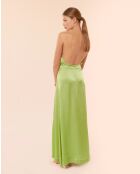 Langes Kleid Cygne aus Kokosnuss