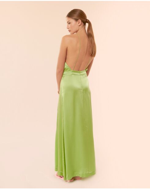 Langes Kleid Cygne aus Kokosnuss