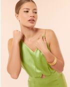 Langes Kleid Cygne aus Kokosnuss