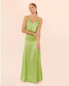 Langes Kleid Cygne aus Kokosnuss