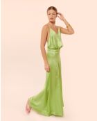 Langes Kleid Cygne aus Kokosnuss