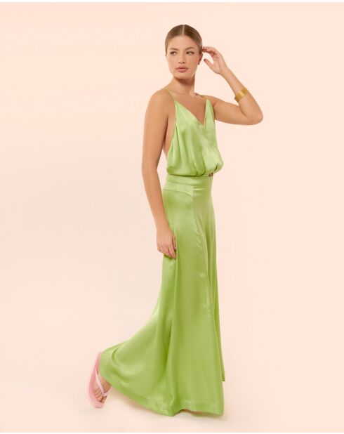 Langes Kleid Cygne aus Kokosnuss