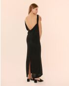 Yves zwarte lange jurk