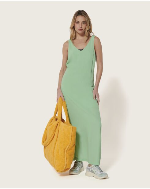 Robbie Testa grünes langes Kleid