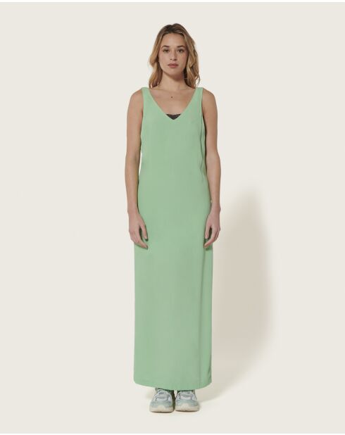 Robbie Testa grünes langes Kleid