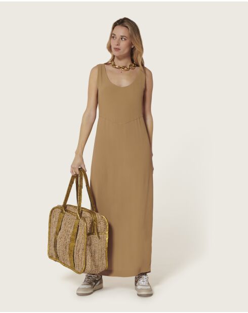 Langes Kleid Paloma tobacco