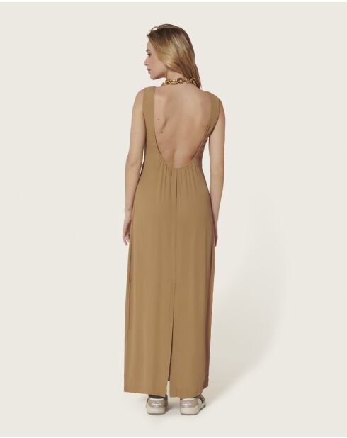 Langes Kleid Paloma tobacco