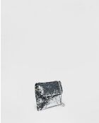 Minibolso Abba plateado - 17 x 22 cm