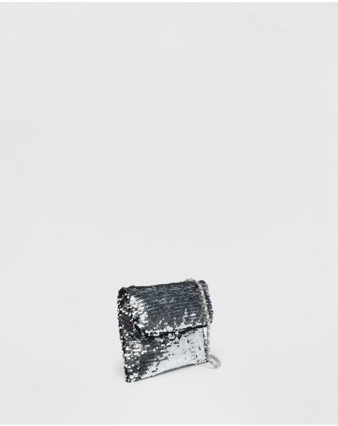 Minibolso Abba plateado - 17 x 22 cm