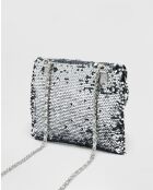 Minibolso Abba plateado - 17 x 22 cm