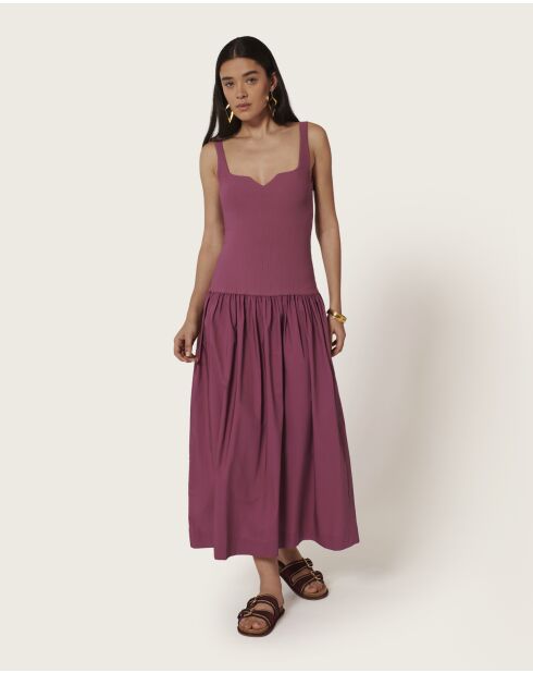 Pascale langes Kleid in Wüstenrosa