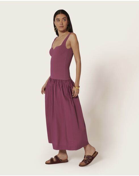 Pascale langes Kleid in Wüstenrosa