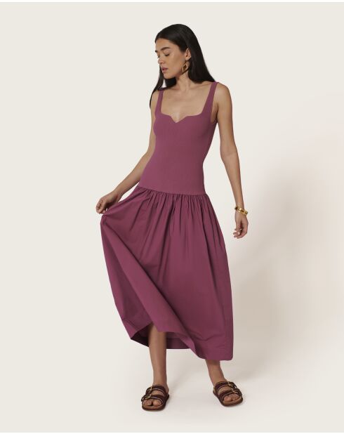 Pascale langes Kleid in Wüstenrosa